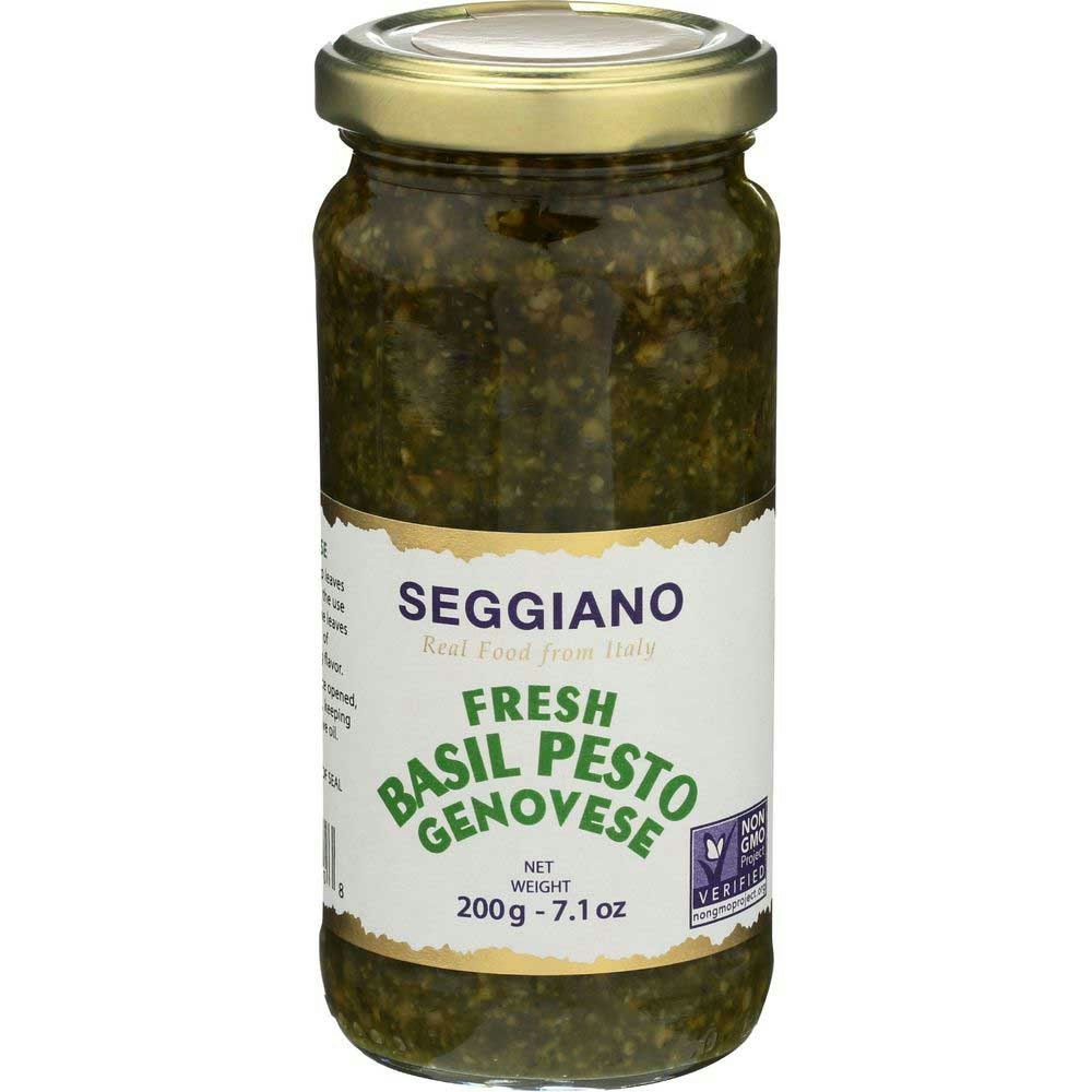 Seggiano Raw Fresh Basil Pesto Genovese - 7 Ounce (Pack of 6)