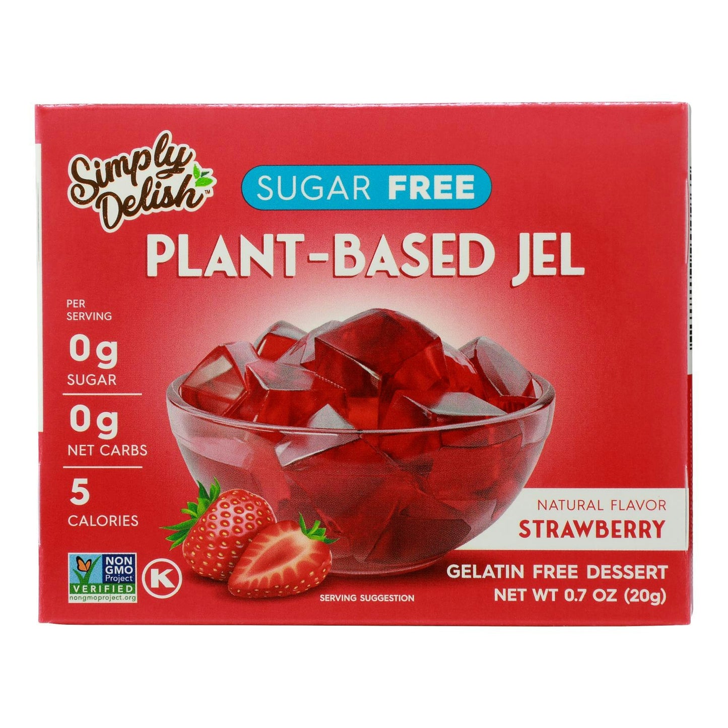 Simply Delish Jel Dessert - Strawberry .7 oz (Pack of 6)