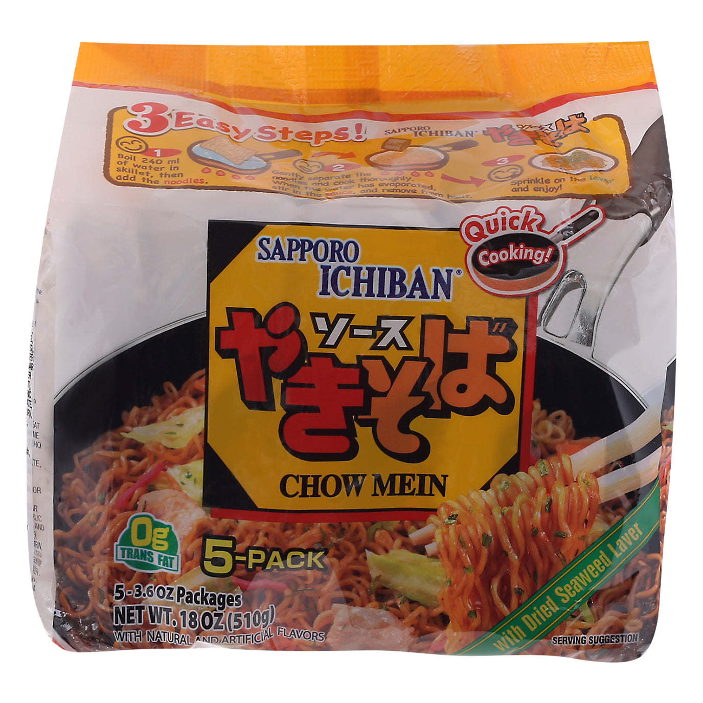 Sapporo Chow Mein Yakisoba 18 oz (Pack Of 6)