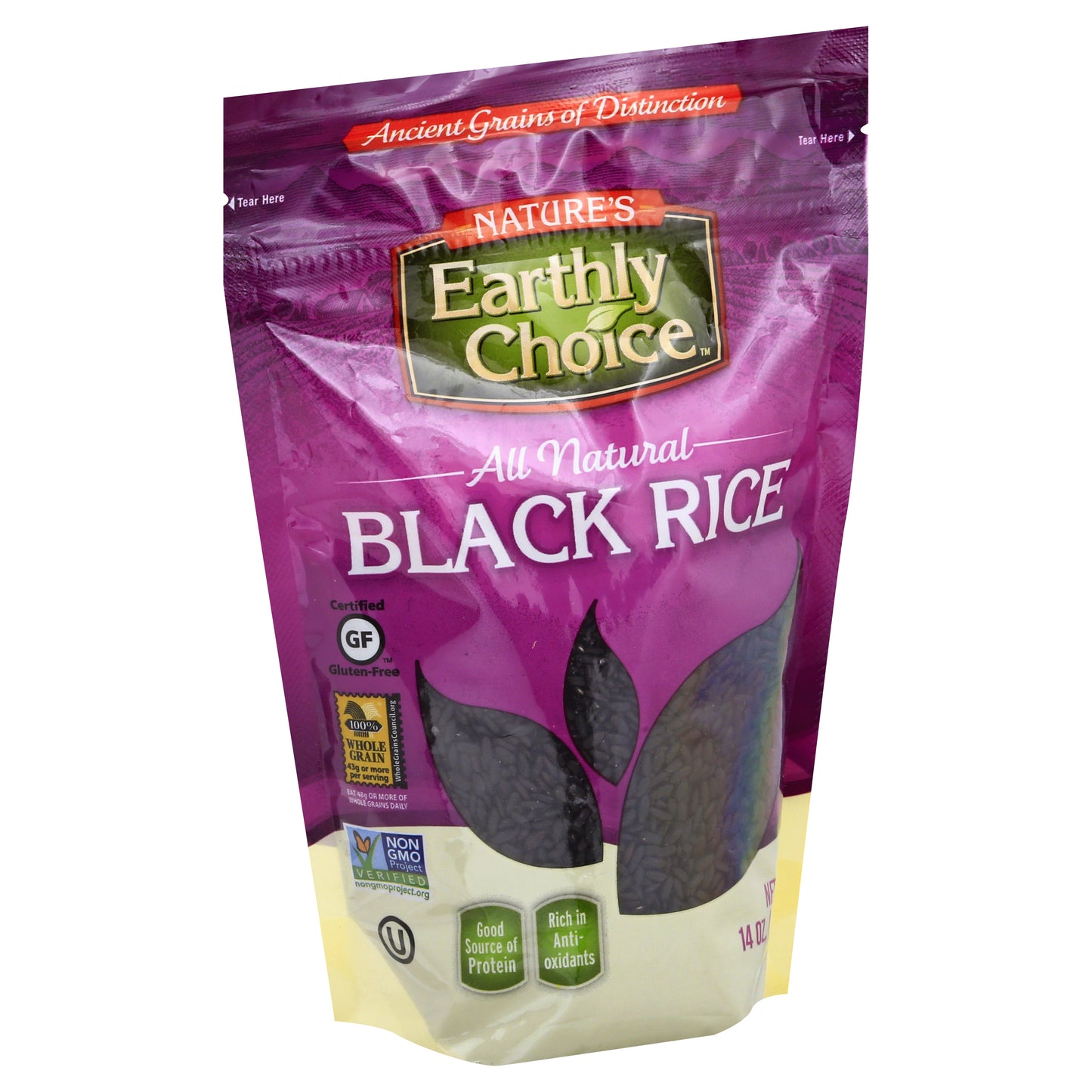 Natures Earthly Choice Rice Black 14 oz (Pack Of 6)