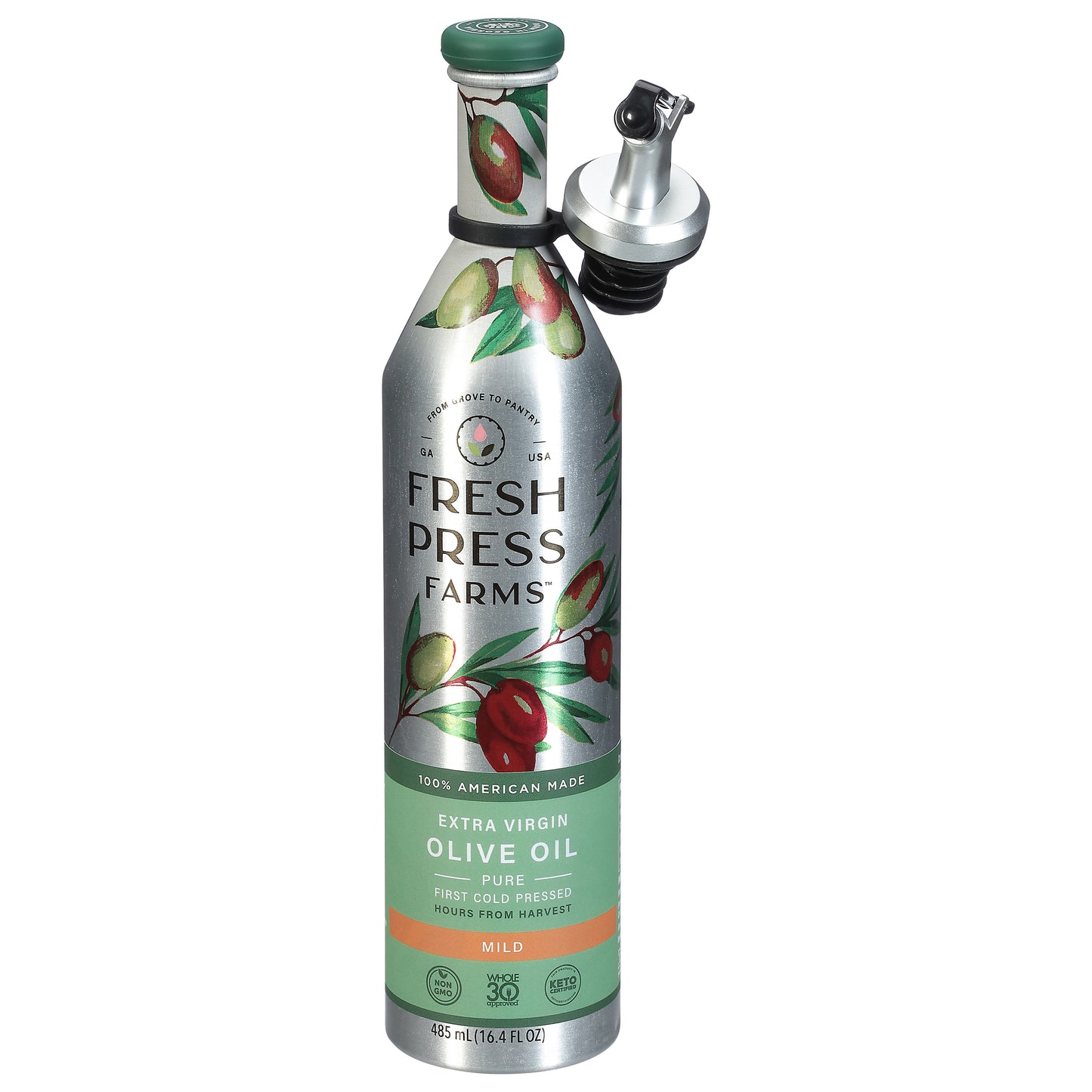 Fresh Press Farms Olive Oil Extra Virgin Mild 485 Ml (Pack Of 6)