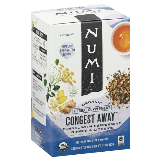 Numi Teas Tea Congest Away 16 Bg Pack of 6