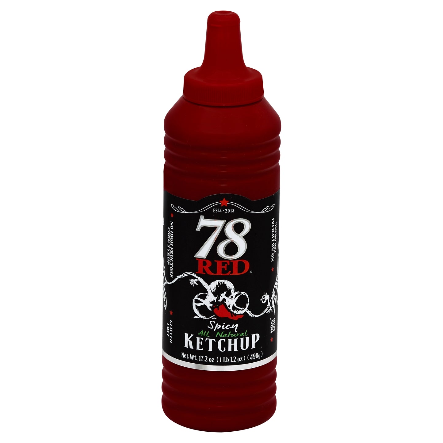 The 78 Brand Ketchup Spicy 17.2 oz (Pack Of 12)