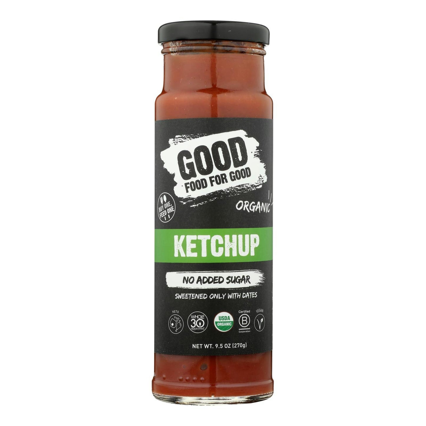 Good Food For Good - Ketchup Classic Organic 9.5 oz (Pack of 6)