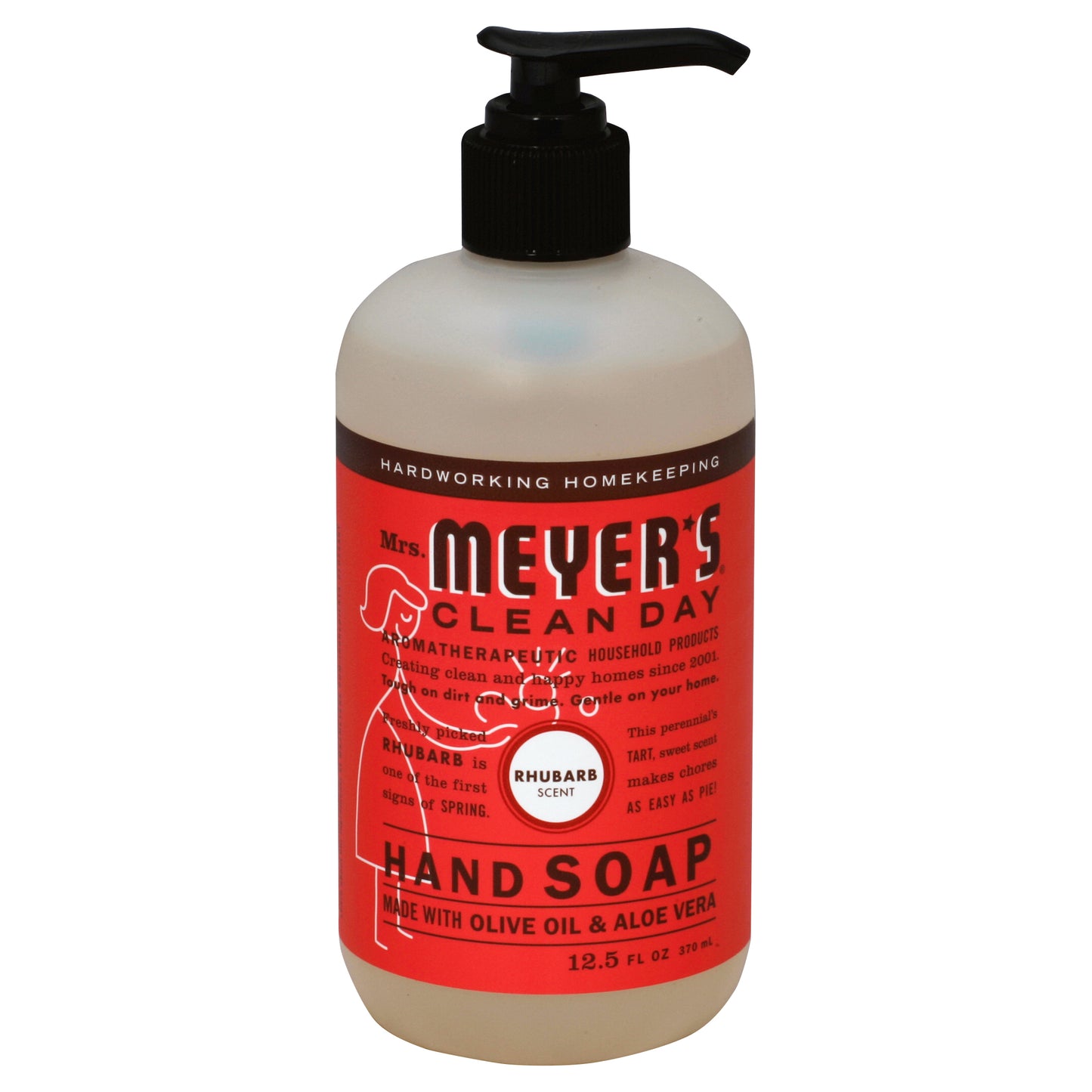 Mrs Meyers Clean Day Soap Hand Liquid Rhubarb 12.5 oz (Pack Of 3)