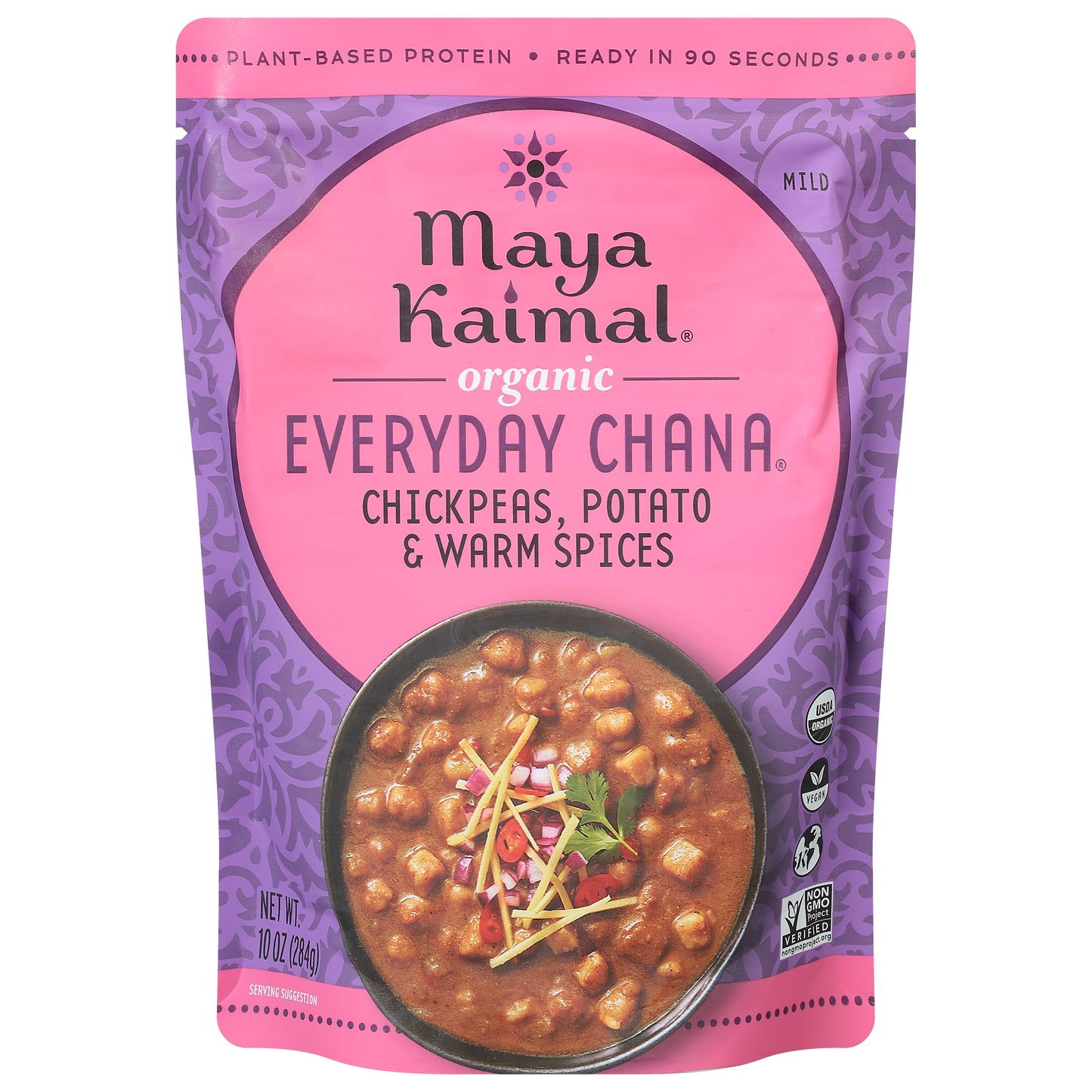 Maya Kaimal Chana Chickpeas Potato & Warm spices 10 Oz (Pack Of 6)