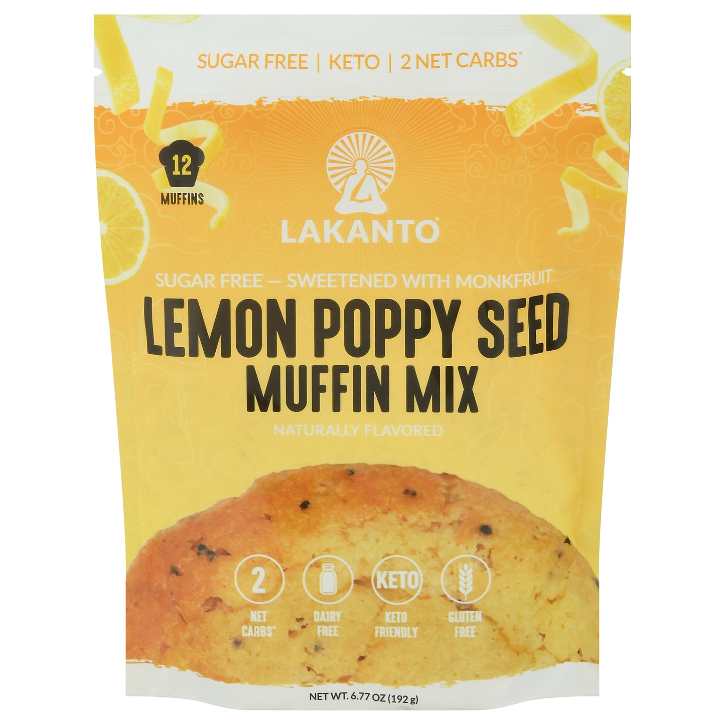 Lakanto Mix Muffin Lemon Poppy Seed 6.77 Oz (Pack Of 8)