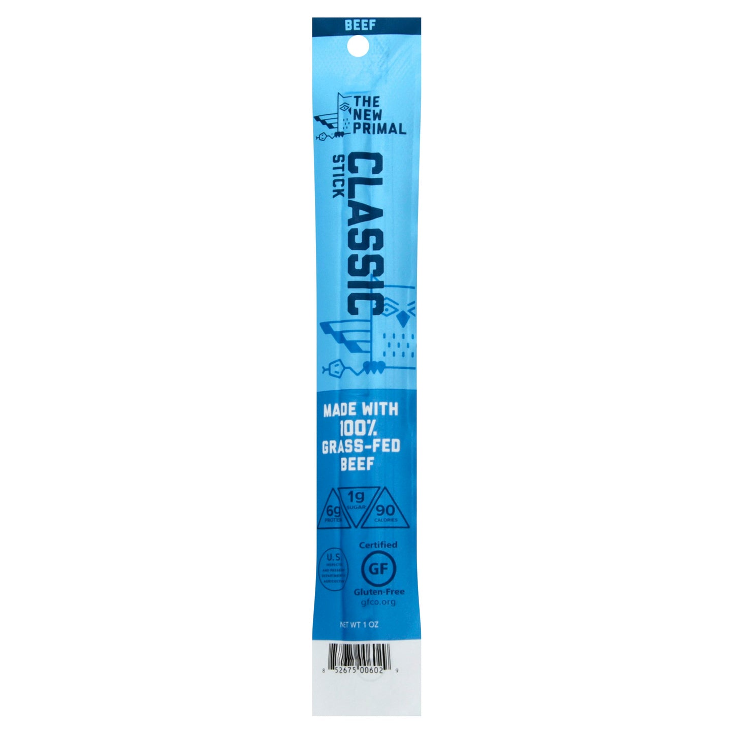 The New Primal Stick Beef Classic 1 oz (Pack of 20)