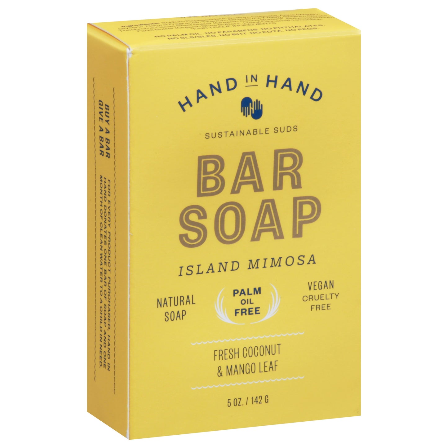 Hand In Hand Soap Bar Island Mimosa 5 Oz (Pack of 3)