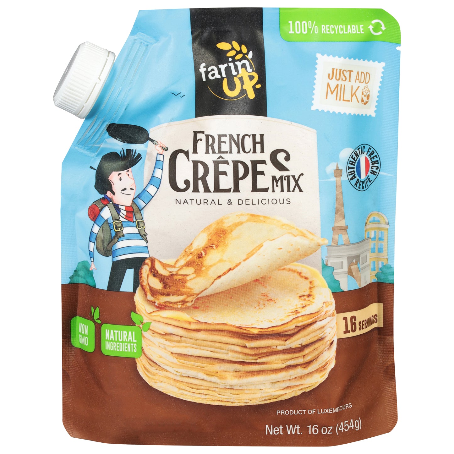 Farinup Crepe French Mix 16 oz (Pack Of 6)
