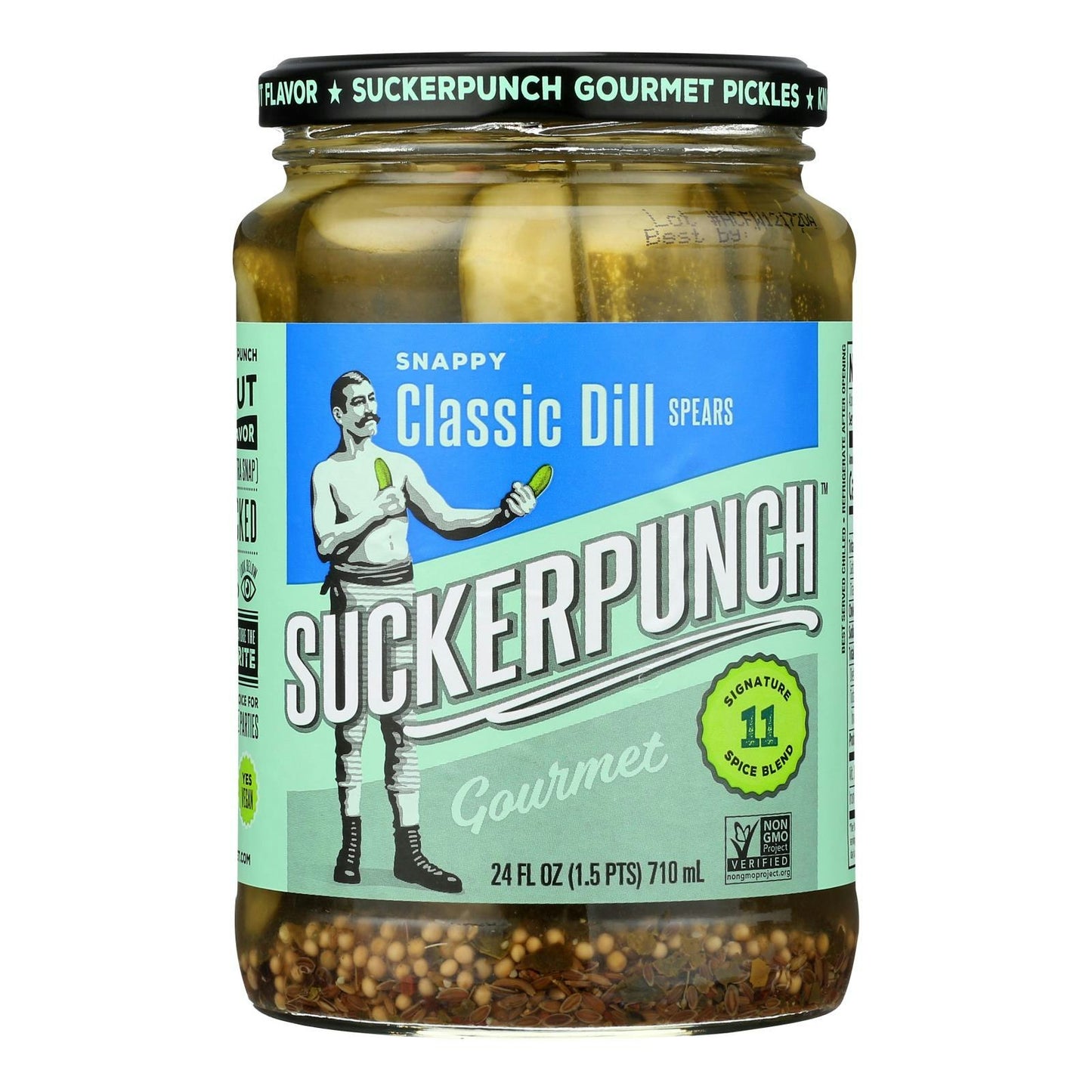 Suckerpunch Gourmet Pickles 24 fl oz (Pack of 6)