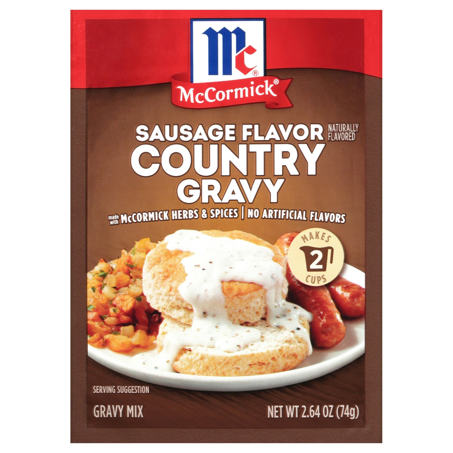 Mc Cormick Gravy Sausage Country 2.64 Oz Pack of 8