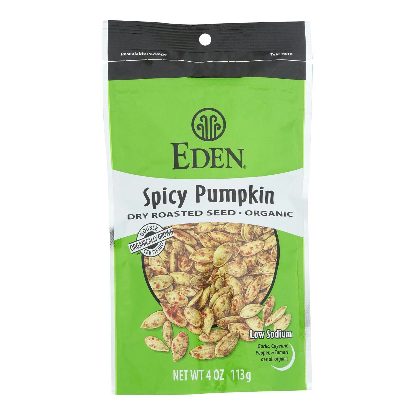 Eden Foods Eden Organic Spicy Dry Roasted Pumpkin Seeds 4 oz (Pack of 15)