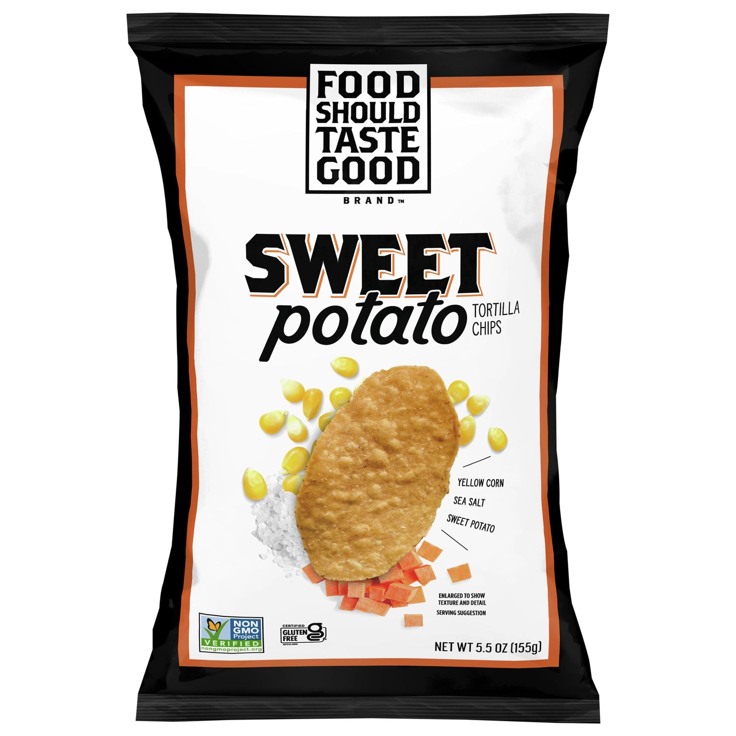 Food Should Taste Good Chip Tortilla Sweet Potato 5.5 oz (Pack of 12)