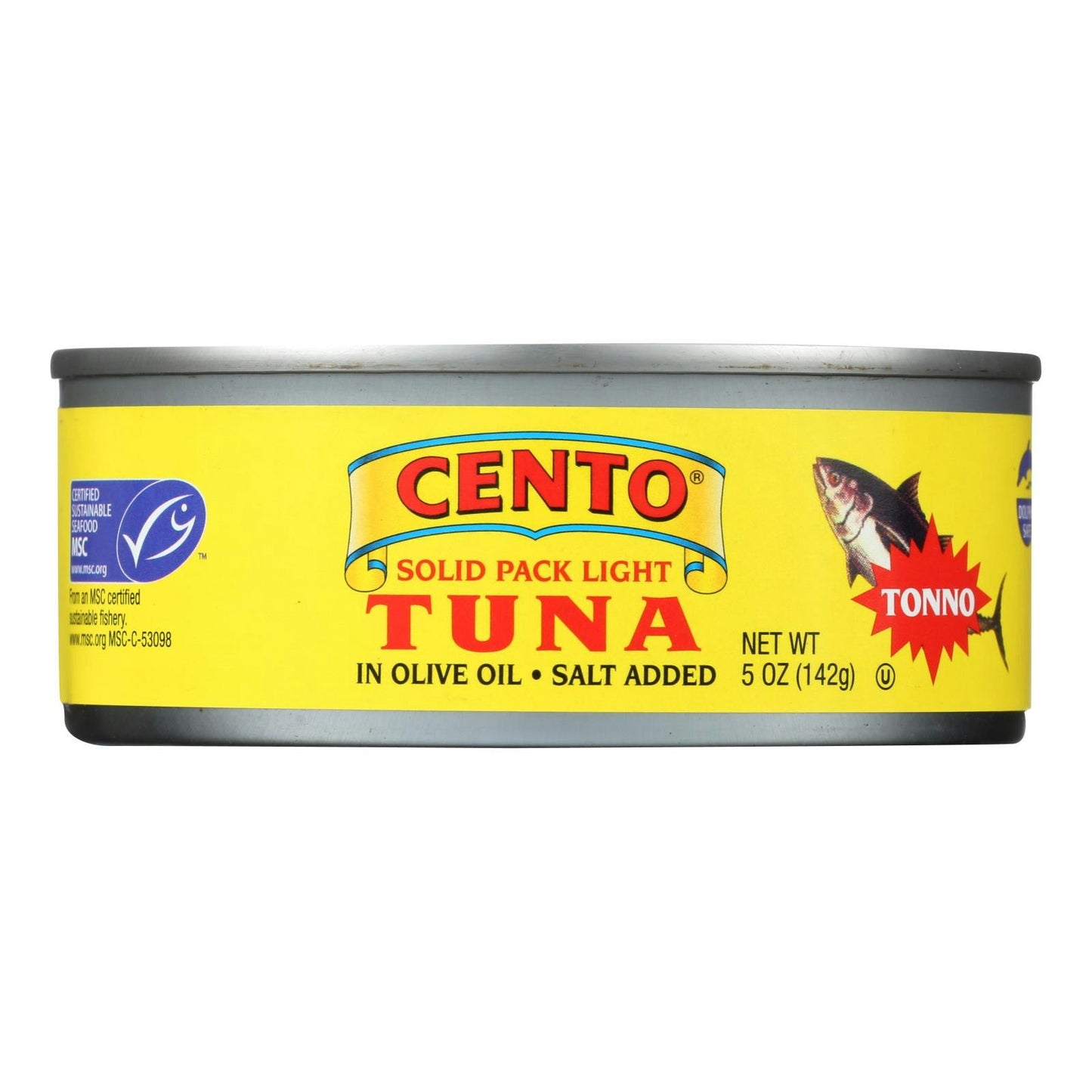 Cento Solid Pack Light Tuna - Cento Tonno 5 oz (Pack of 24)