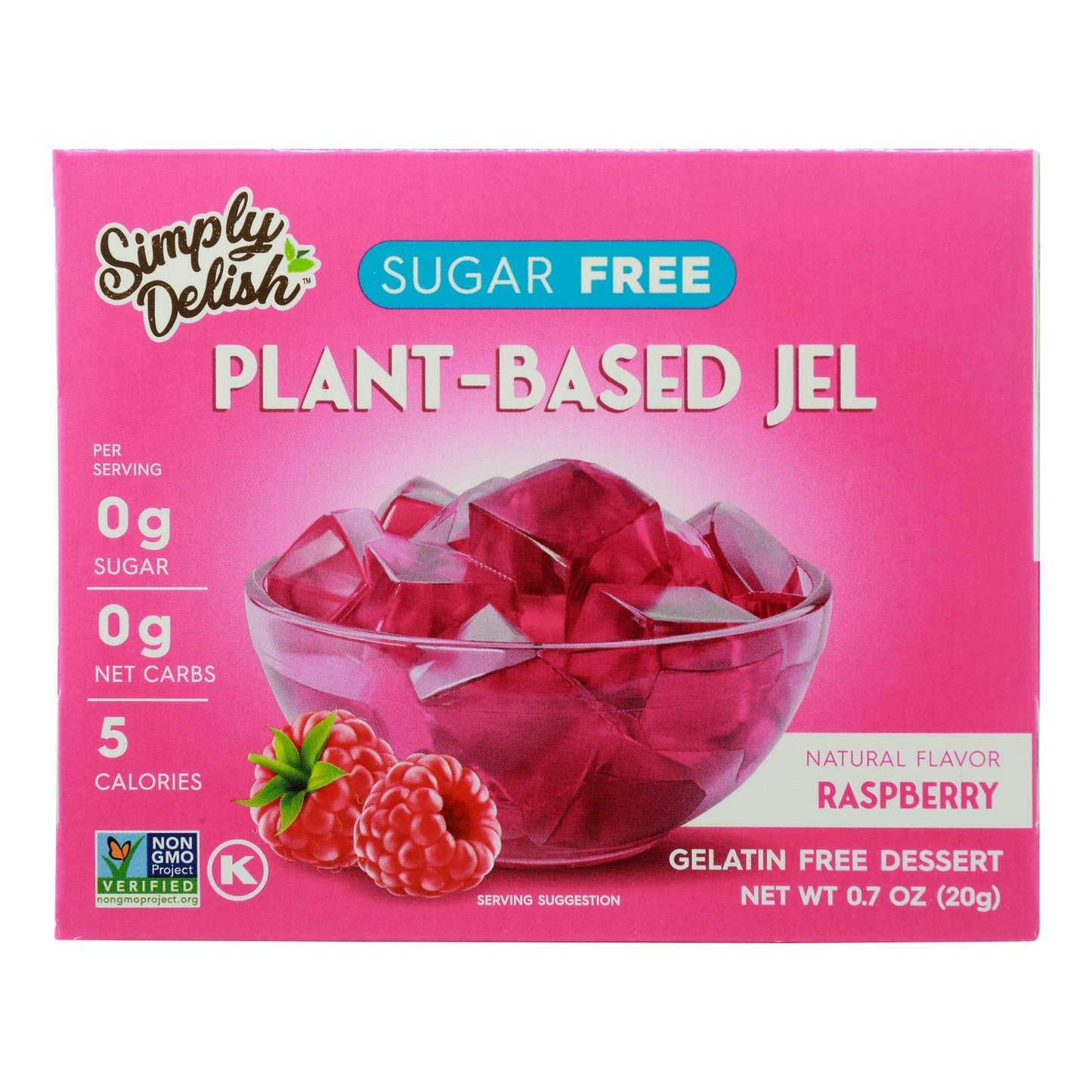 Simply Delish Jel Dessert - Raspberry .7 oz (Pack of 6)