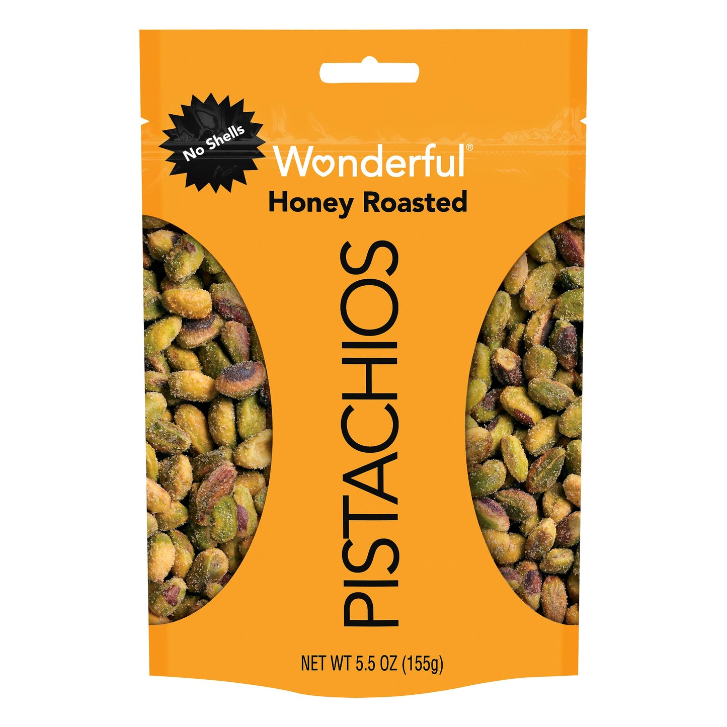 Wonderful Pistachios Nut Pistachio Honey Roasted 5.5 Oz Pack of 10