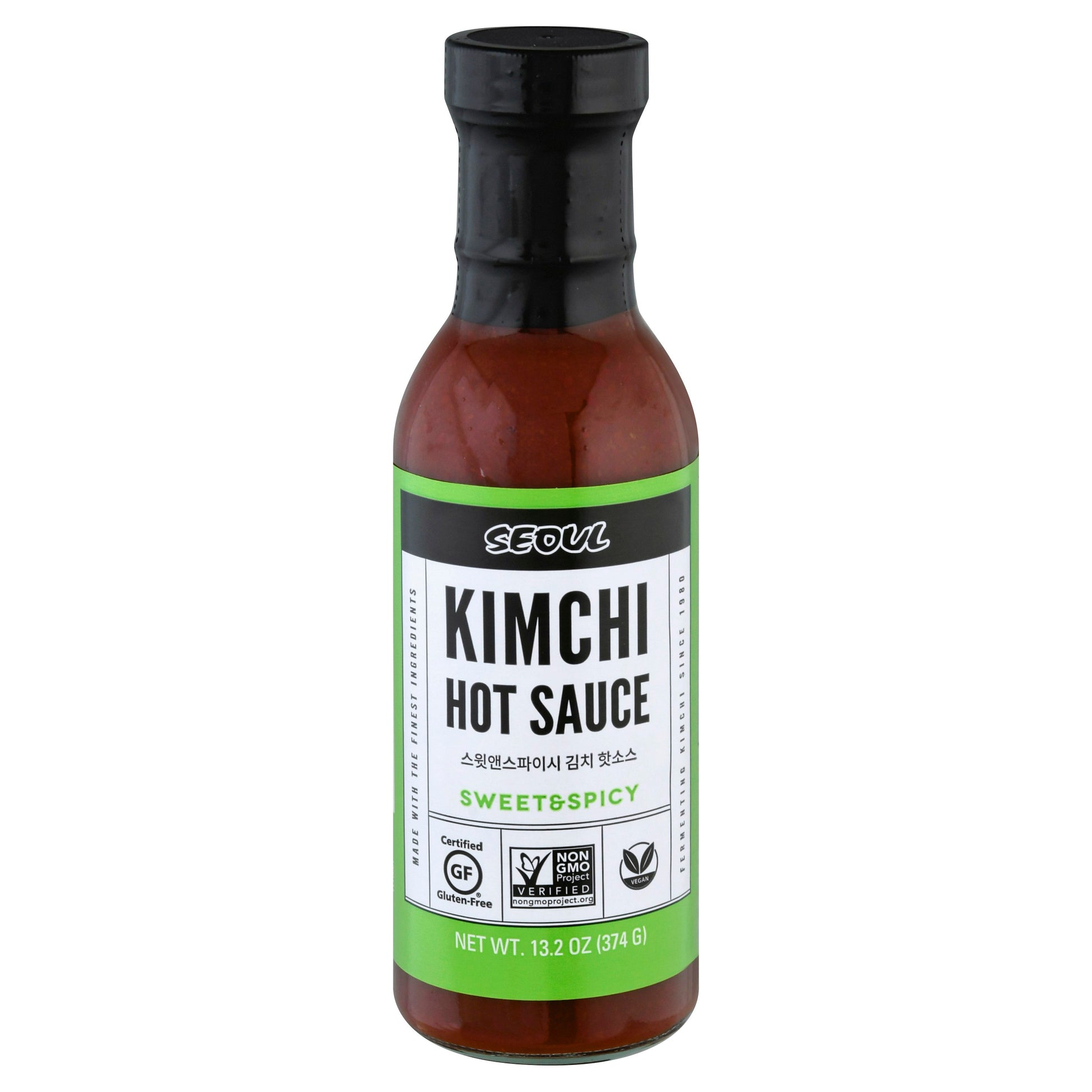Seoul Sauce Hot Kimchi Sweet and Spicy 13.2 oz (Pack of 6)