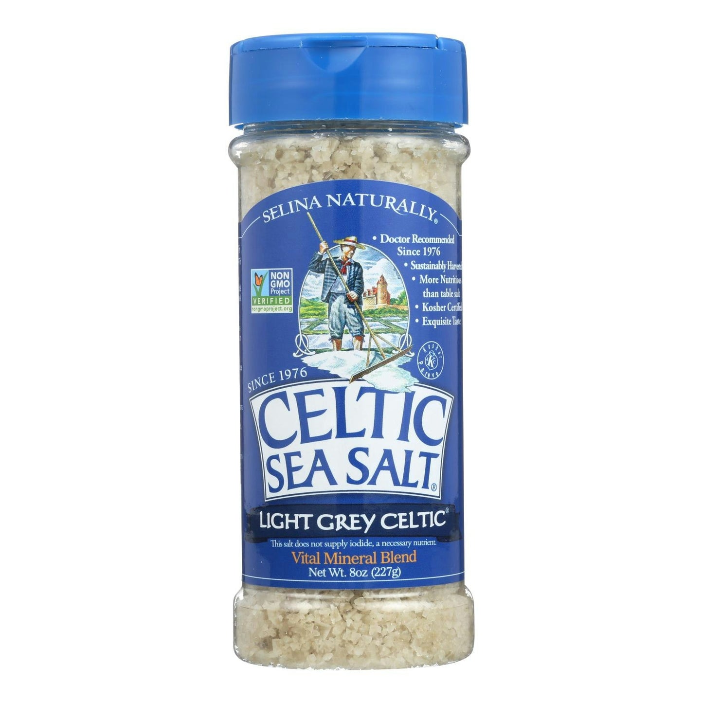 Celtic Sea Salt Sea Salt Light Grey - 8 oz (Pack of 6)