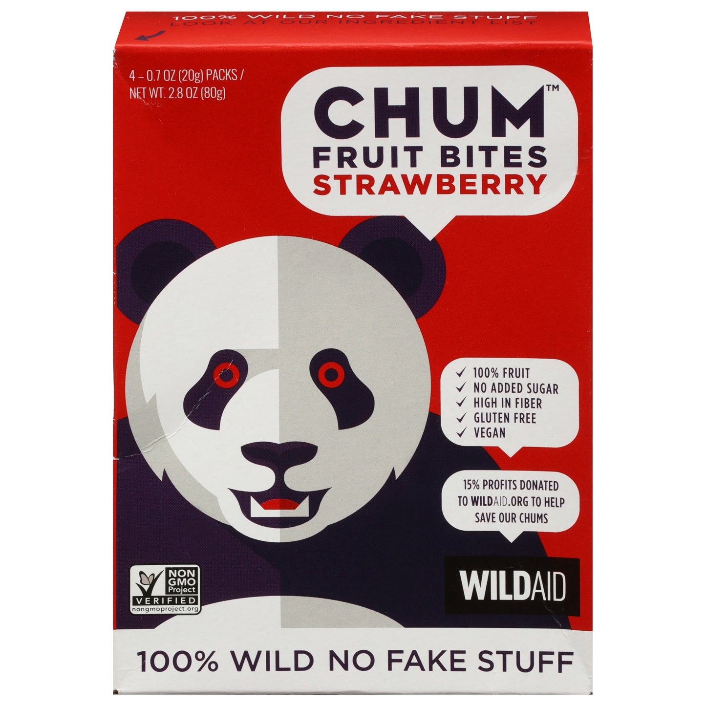 Chum Bites Fruit Strawberry 2.83 Oz Pack of 6