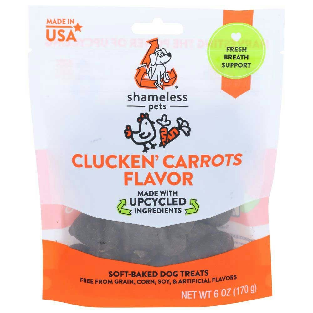Shameless Pets Clucken Carrots Soft Baked Dog Treat 6 Oz Pack of 6