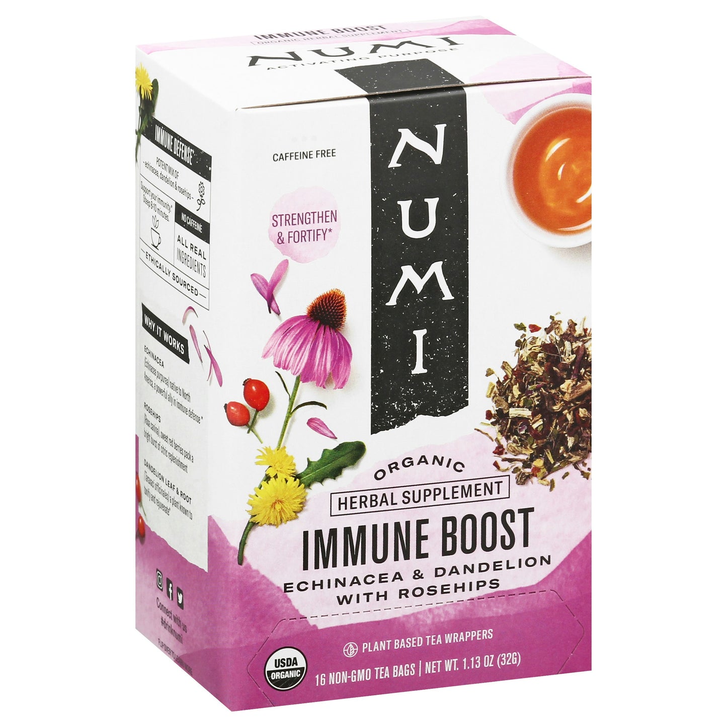 Numi Teas Tea Immune Boost 16 Bg Pack of 6