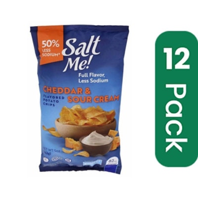 Saltme! - Potato Chips Ched Sr Cream - 5 oz (Pack of 12)