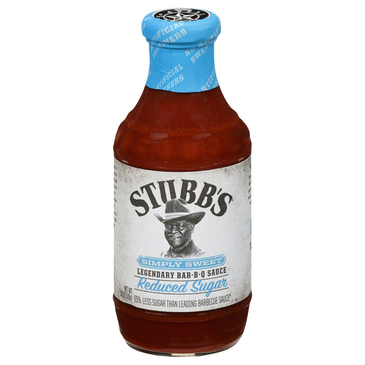 Stubbs Sauce Simply Sweet Barbeque 18 oz (Pack of 6)
