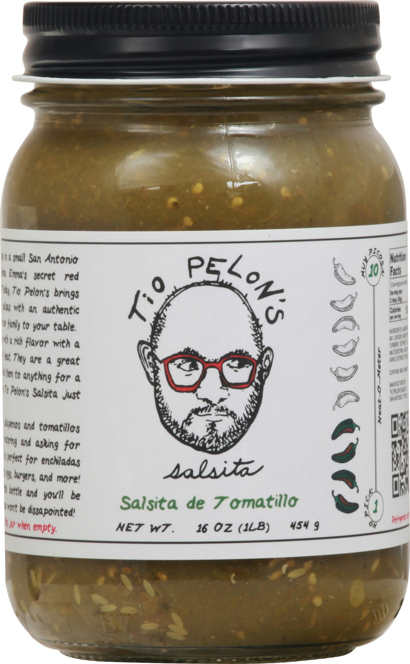 Tio Pelons Salsita Inc Salsita De Tomatillo 16 Oz Pack of 6