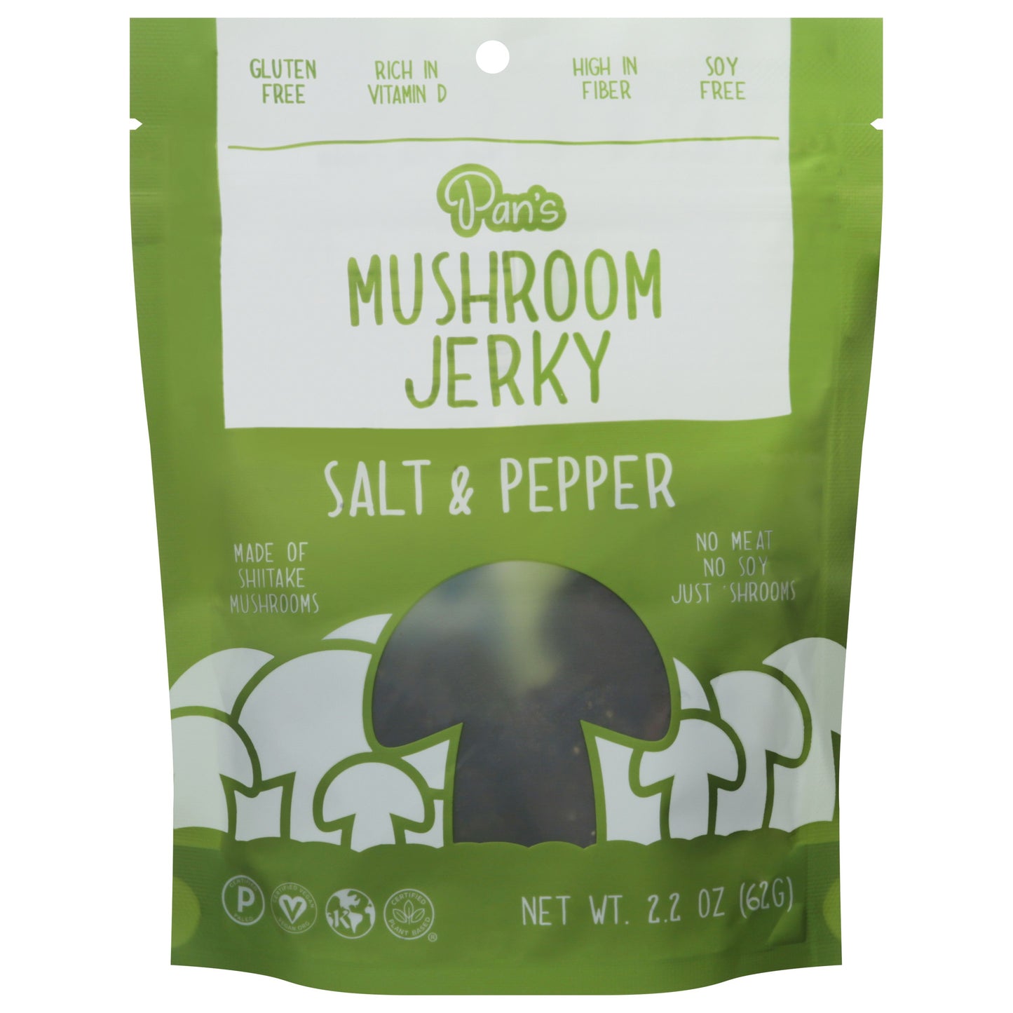 Pans Jerky Mushroom Salt Pepper 2.2 Oz Pack of 6