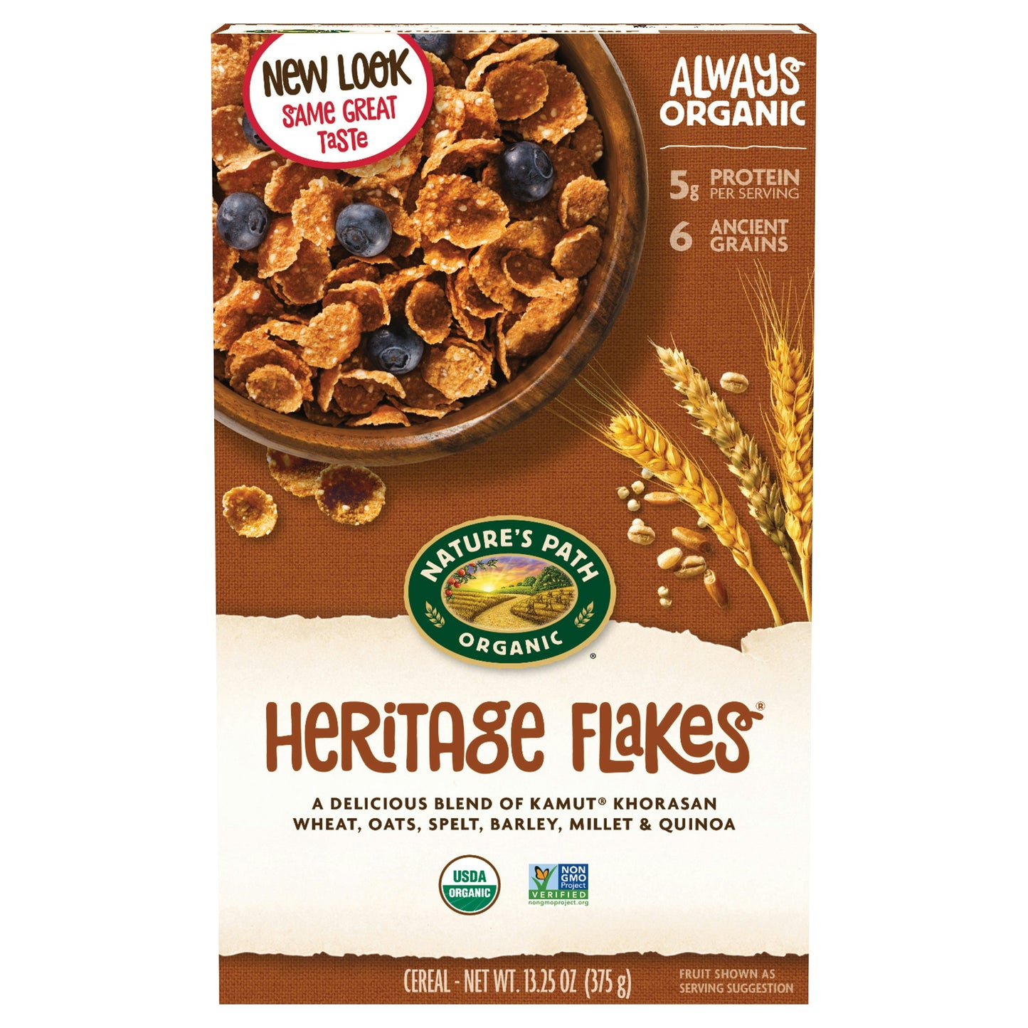 Natures Path Cereal Flakes Heritage Organic 13.25 oz (Pack of 12)