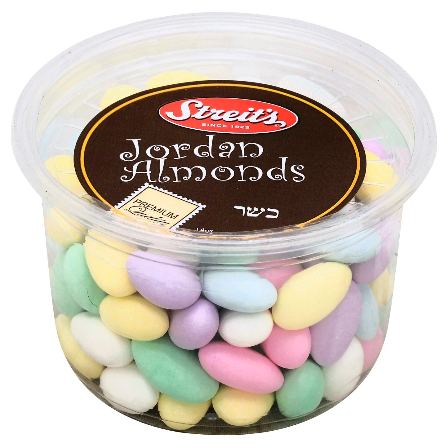 Streits Jordan Almonds - 14 Oz (Pack of 6)