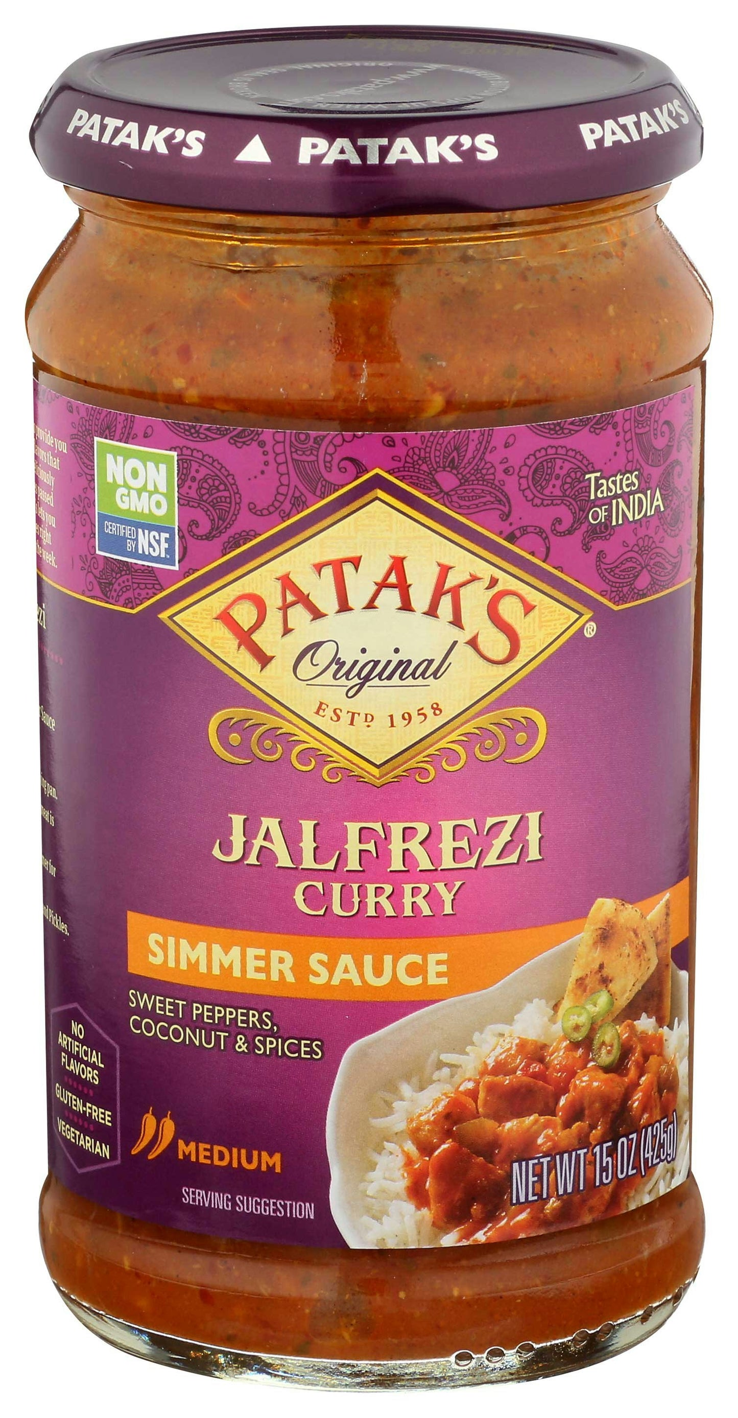 Pataks Jalfrezi Cooking Sauce 15 Oz Pack of 6