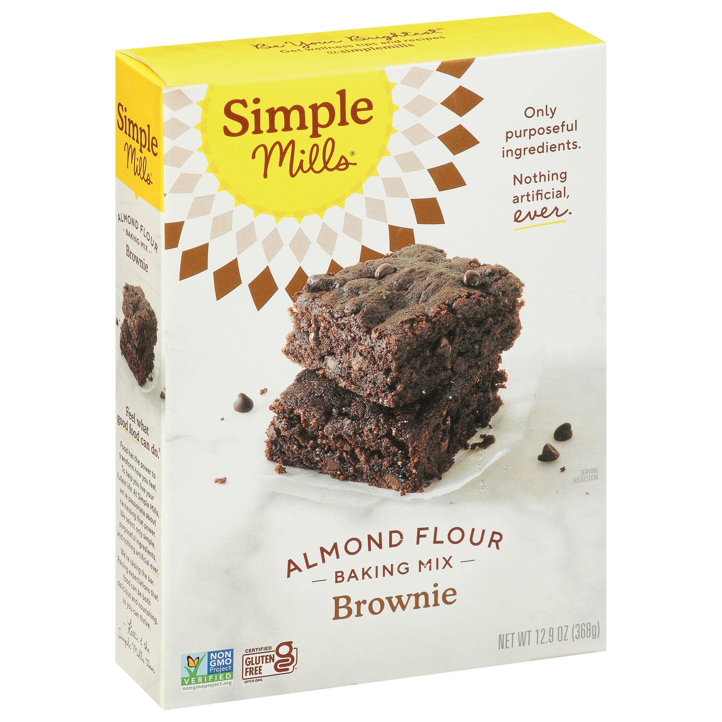 Simple Mills Mix Brownie 12.9 oz (Pack of 6)