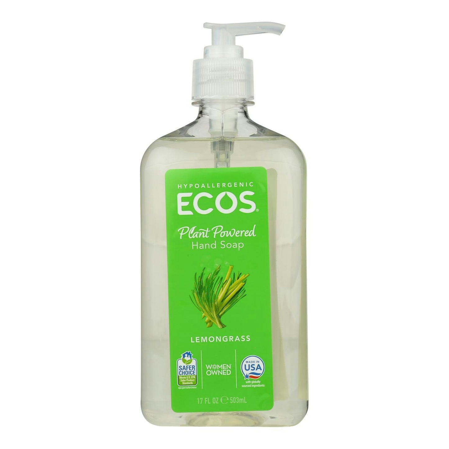 Earth Friendly Hand Soap - Lemongrass 17 fl oz (Pack of 6)