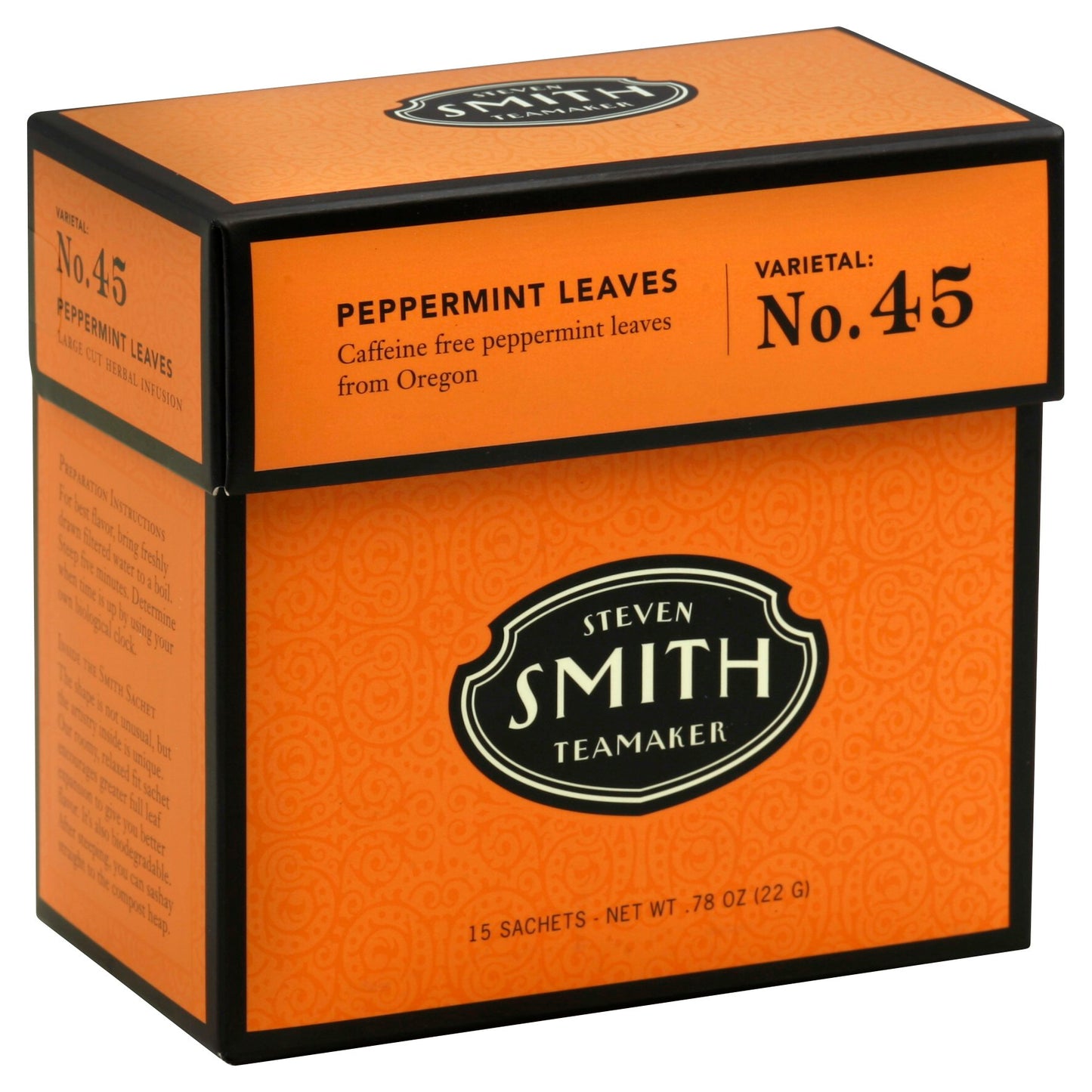 Steven Smith TeaMaker Peppermint Leaves No. 45 15 Count 15 Bg Pack of 6