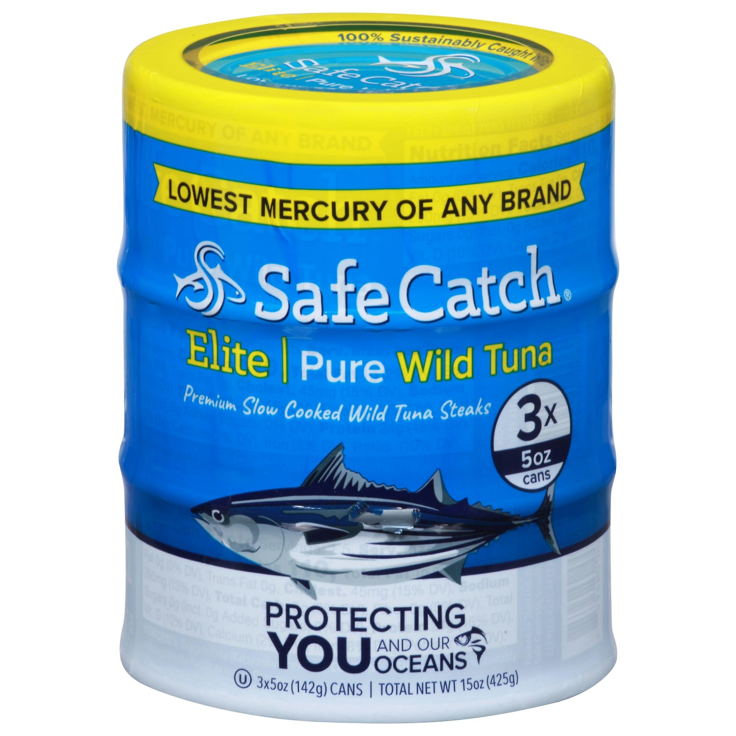 Safecatch Tuna Elite Pure 15 Oz (Pack of 6)