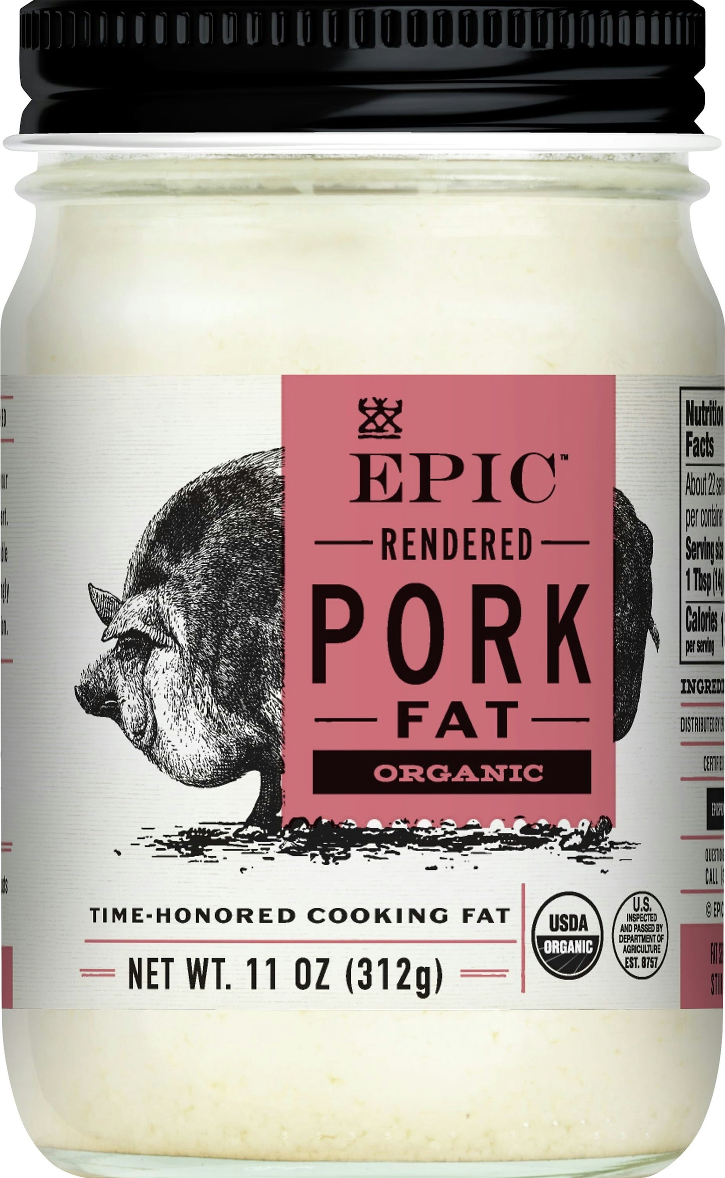 Epic Lard Pork Epic 11 Oz Pack of 6