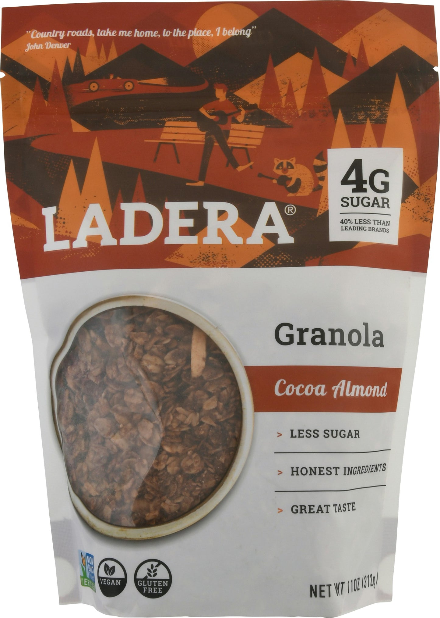 Ladera Granola Almond Cocoa 11 Oz Pack of 6