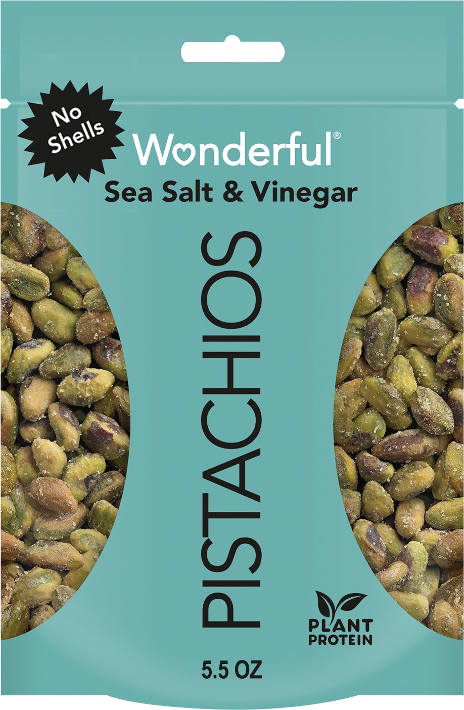 Wonderful Pistachios Pistachios Salt Vinegar 5.5 oz (Pack of 10)