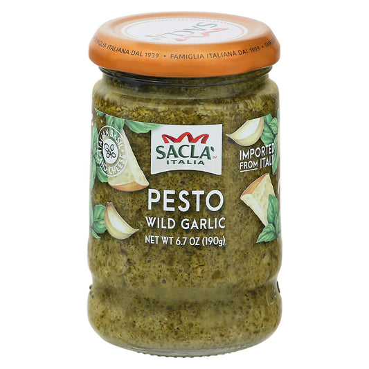 Sacla Pesto Wild Garlic 6.7 oz (Pack of 6)