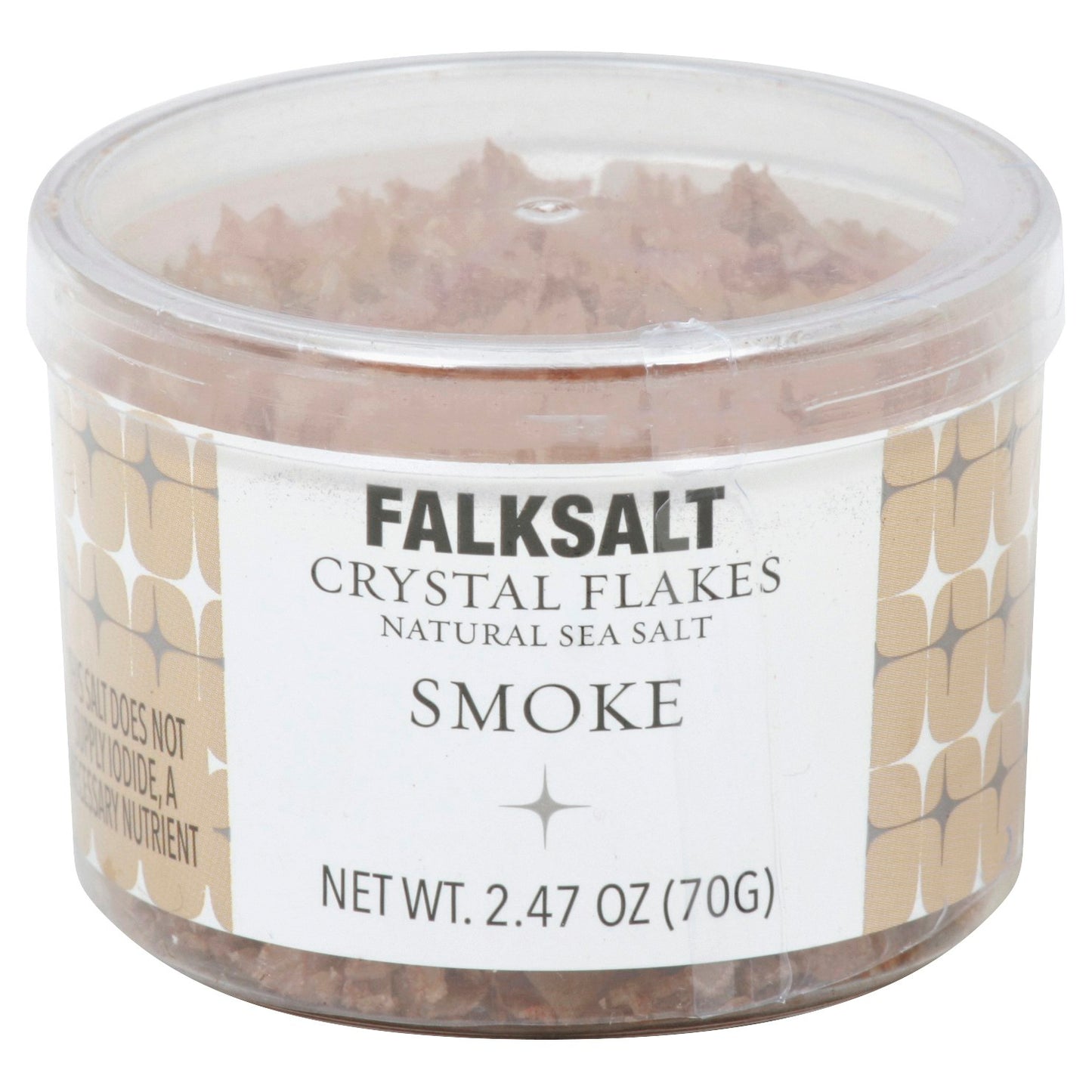 Falksalt Flakes Smoke Sea Salt 2.47 Oz (Pack of 8)