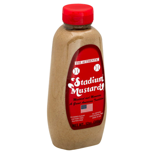 Stadium Mustard Squeeze 12 Oz (Pack of 12)