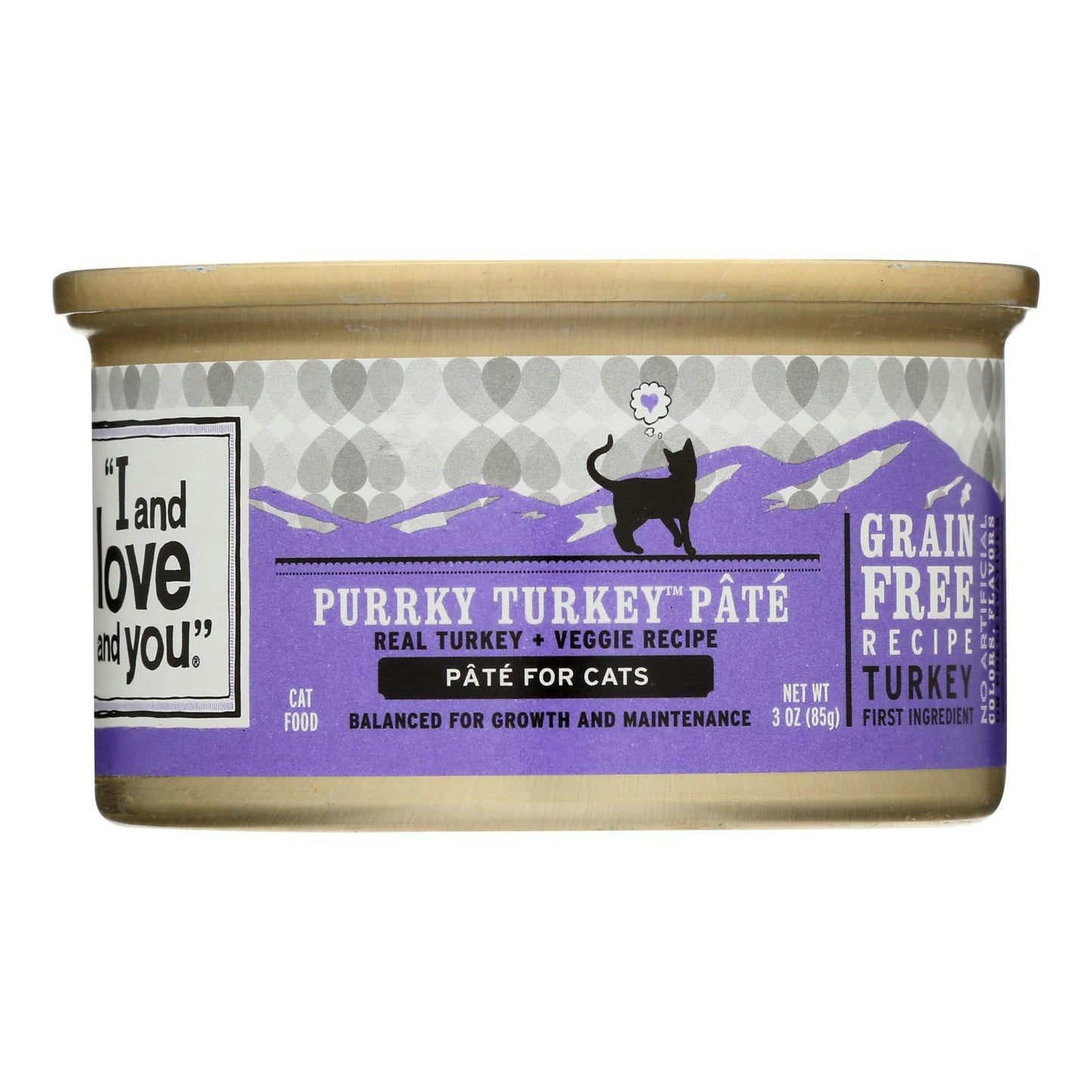 Natural Protein-Rich Purrky Turkey Recipe Wet Cat Food 3 oz (Pack of 24)