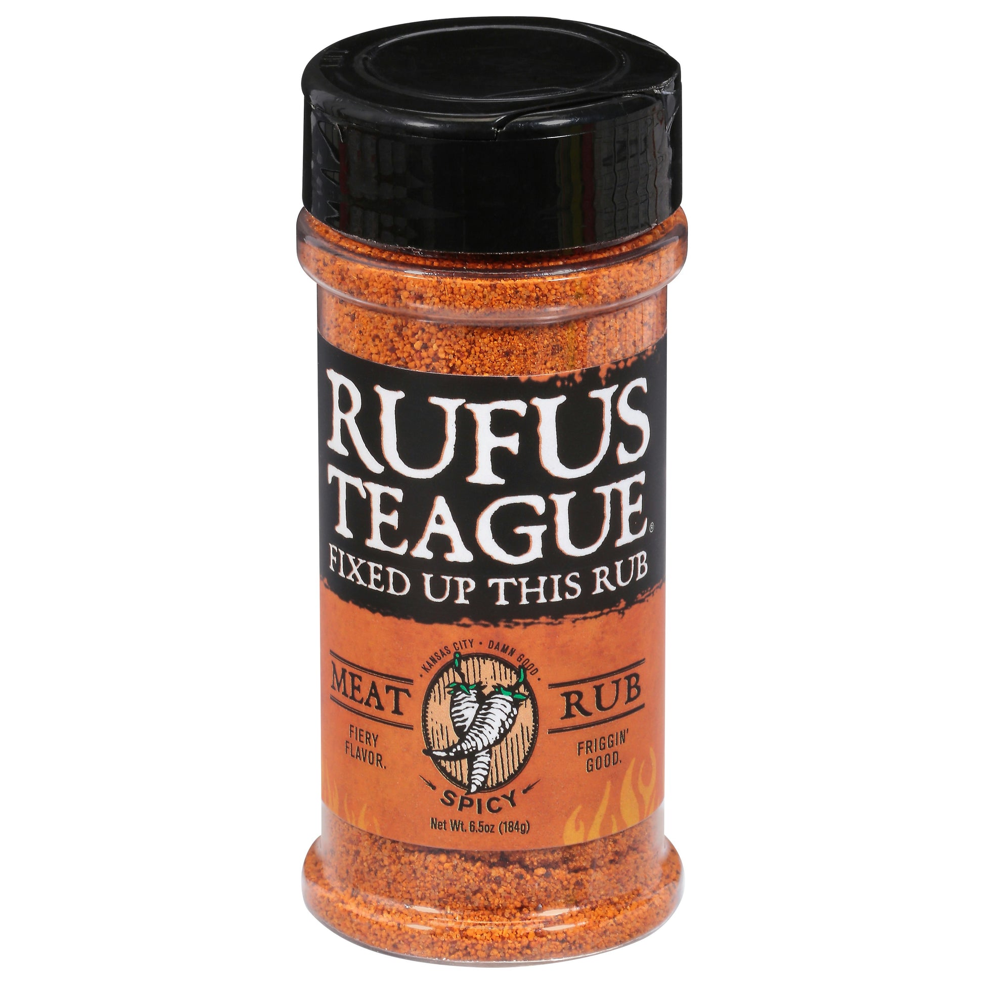 Rufus Teague Rub Spicy Meat 6.5 oz (Pack of 6)