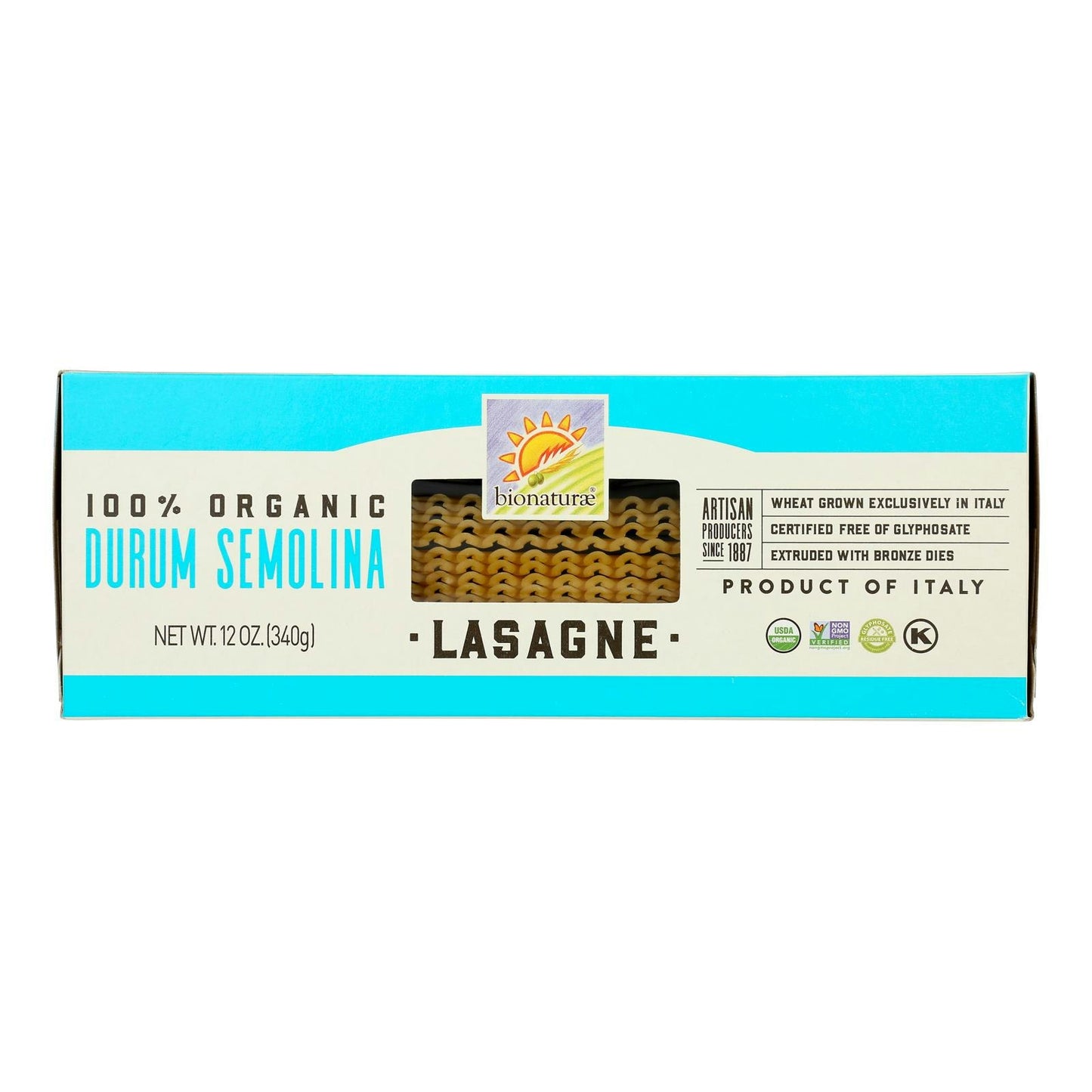 Bionaturae Durum Semolina - Lasagna 12 oz (Pack of 12)