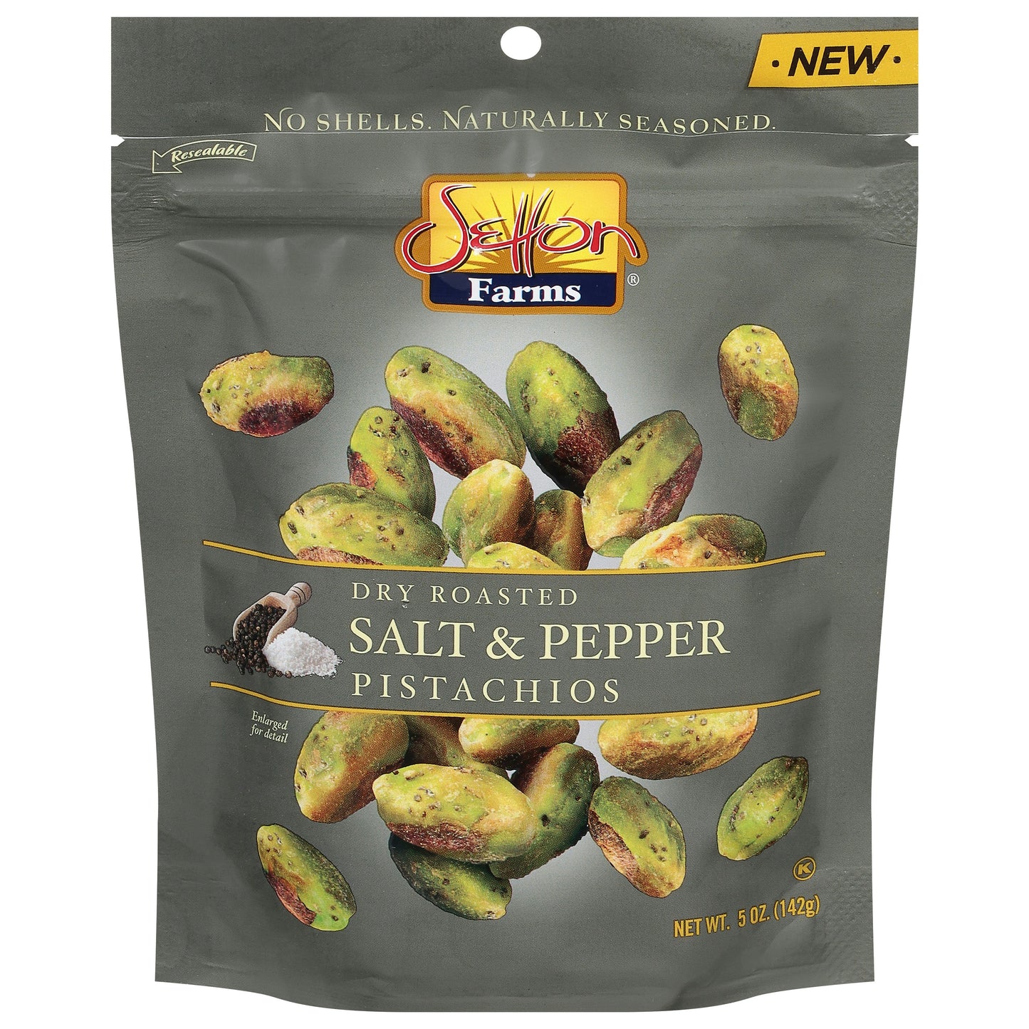 Setton Farms Pistachio Kernels Salt Pepper 5 oz (Pack of 8)
