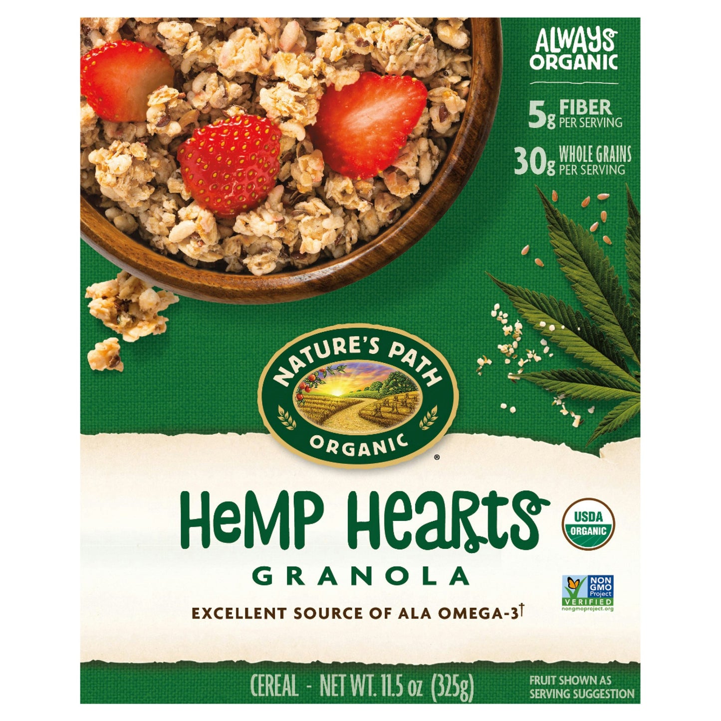 Natures Path Granola Hemp plus Wheat Free Organic 11.5 Oz (Pack of 12)