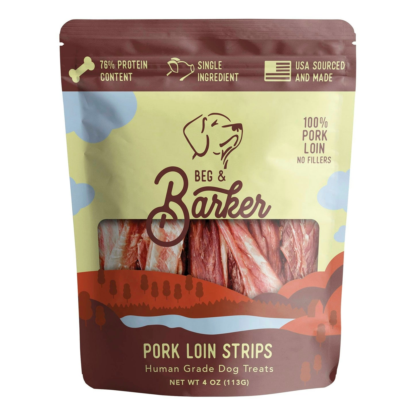 Beg And Barker Treat Dog Pork Loin 4 Oz
