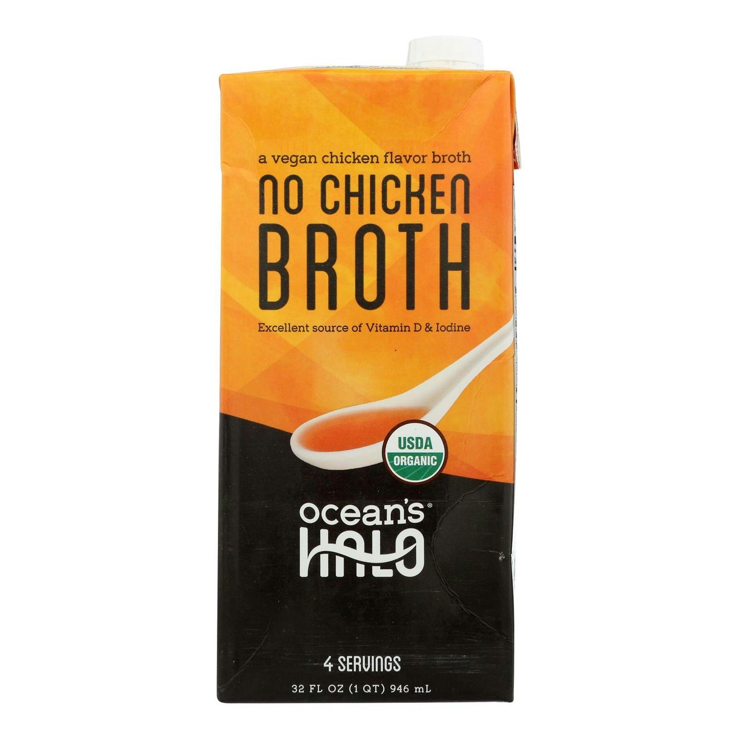 Ocean's Halo - Broth Organic No Chicken - 32 fl oz (Pack of 6)